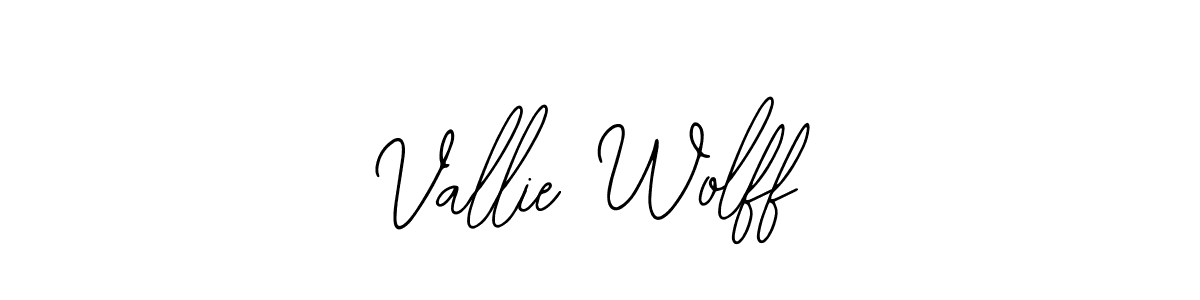 Vallie Wolff stylish signature style. Best Handwritten Sign (Bearetta-2O07w) for my name. Handwritten Signature Collection Ideas for my name Vallie Wolff. Vallie Wolff signature style 12 images and pictures png