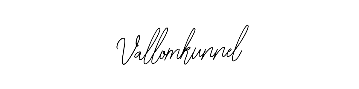 How to make Vallomkunnel name signature. Use Bearetta-2O07w style for creating short signs online. This is the latest handwritten sign. Vallomkunnel signature style 12 images and pictures png