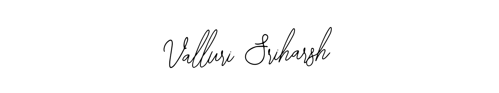 The best way (Bearetta-2O07w) to make a short signature is to pick only two or three words in your name. The name Valluri Sriharsh include a total of six letters. For converting this name. Valluri Sriharsh signature style 12 images and pictures png