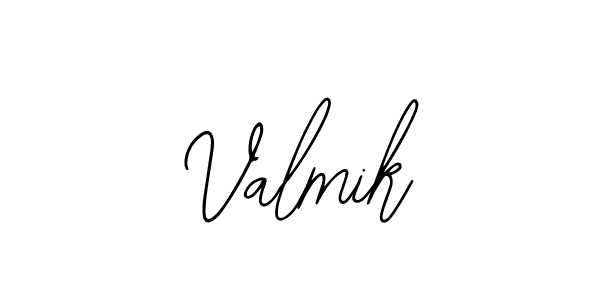 Design your own signature with our free online signature maker. With this signature software, you can create a handwritten (Bearetta-2O07w) signature for name Valmik. Valmik signature style 12 images and pictures png