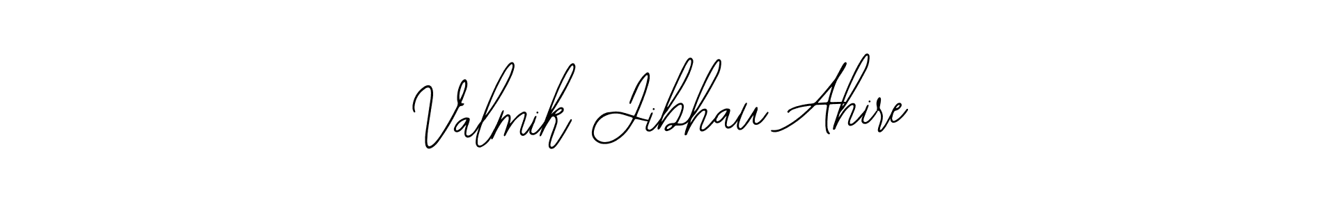 Bearetta-2O07w is a professional signature style that is perfect for those who want to add a touch of class to their signature. It is also a great choice for those who want to make their signature more unique. Get Valmik Jibhau Ahire name to fancy signature for free. Valmik Jibhau Ahire signature style 12 images and pictures png