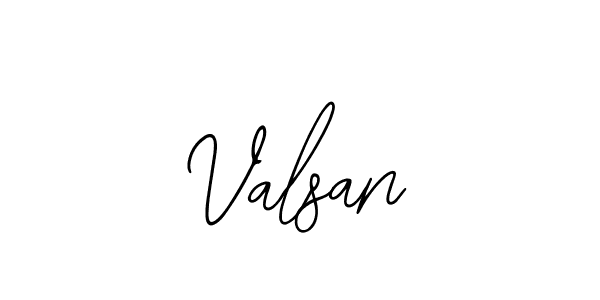 Use a signature maker to create a handwritten signature online. With this signature software, you can design (Bearetta-2O07w) your own signature for name Valsan. Valsan signature style 12 images and pictures png