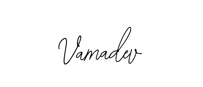 How to make Vamadev name signature. Use Bearetta-2O07w style for creating short signs online. This is the latest handwritten sign. Vamadev signature style 12 images and pictures png