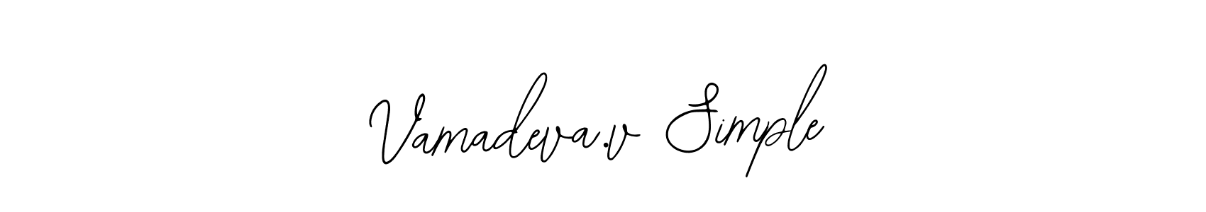 How to Draw Vamadeva.v Simple signature style? Bearetta-2O07w is a latest design signature styles for name Vamadeva.v Simple. Vamadeva.v Simple signature style 12 images and pictures png