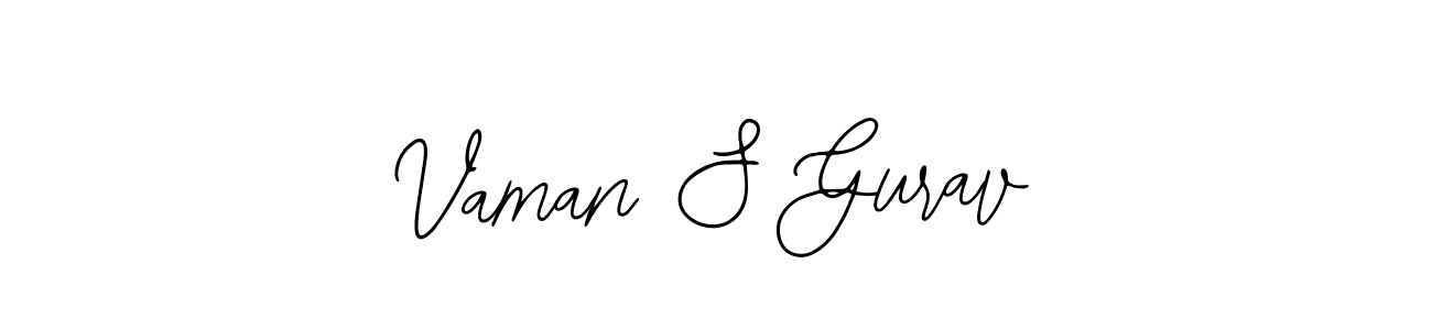 Use a signature maker to create a handwritten signature online. With this signature software, you can design (Bearetta-2O07w) your own signature for name Vaman S Gurav. Vaman S Gurav signature style 12 images and pictures png