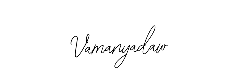Use a signature maker to create a handwritten signature online. With this signature software, you can design (Bearetta-2O07w) your own signature for name Vamanyadaw. Vamanyadaw signature style 12 images and pictures png
