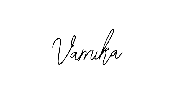 Design your own signature with our free online signature maker. With this signature software, you can create a handwritten (Bearetta-2O07w) signature for name Vamika. Vamika signature style 12 images and pictures png