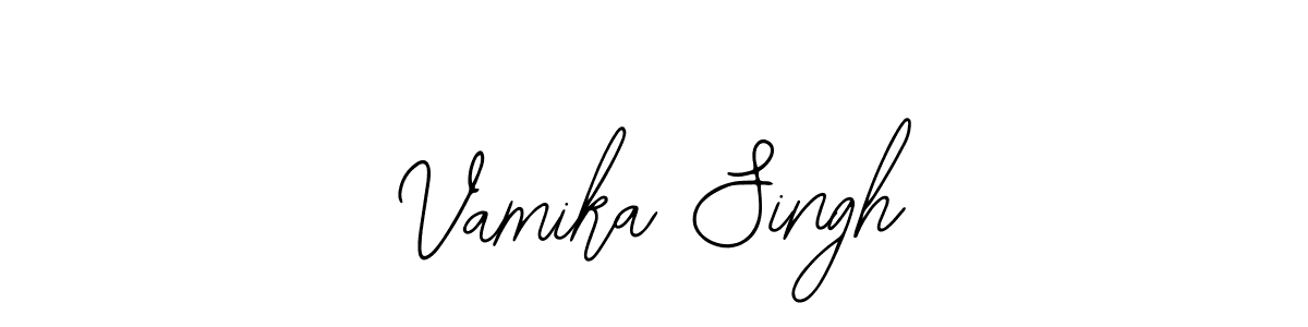 Design your own signature with our free online signature maker. With this signature software, you can create a handwritten (Bearetta-2O07w) signature for name Vamika Singh. Vamika Singh signature style 12 images and pictures png
