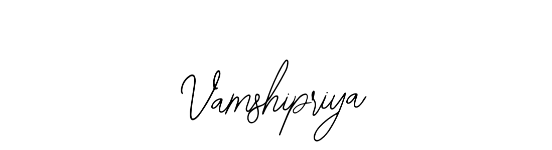 How to make Vamshipriya name signature. Use Bearetta-2O07w style for creating short signs online. This is the latest handwritten sign. Vamshipriya signature style 12 images and pictures png