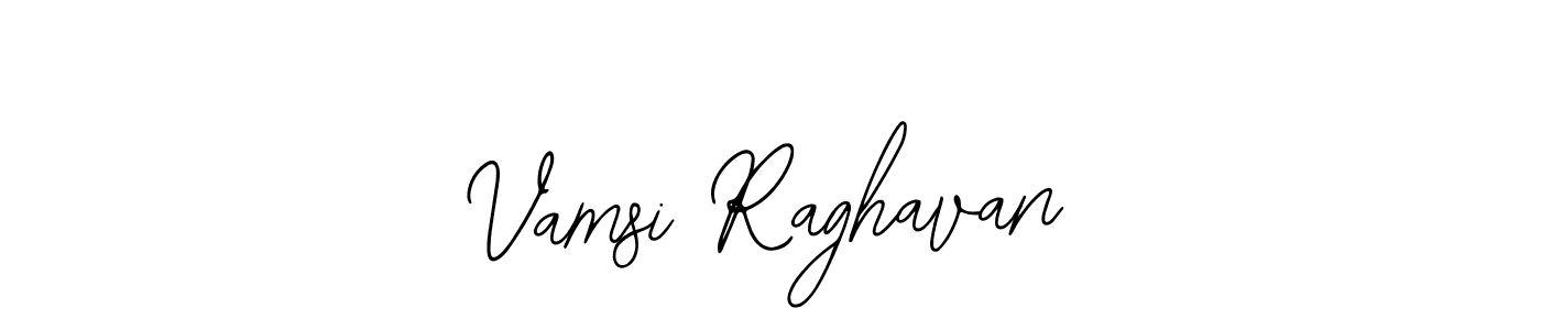 Use a signature maker to create a handwritten signature online. With this signature software, you can design (Bearetta-2O07w) your own signature for name Vamsi Raghavan. Vamsi Raghavan signature style 12 images and pictures png