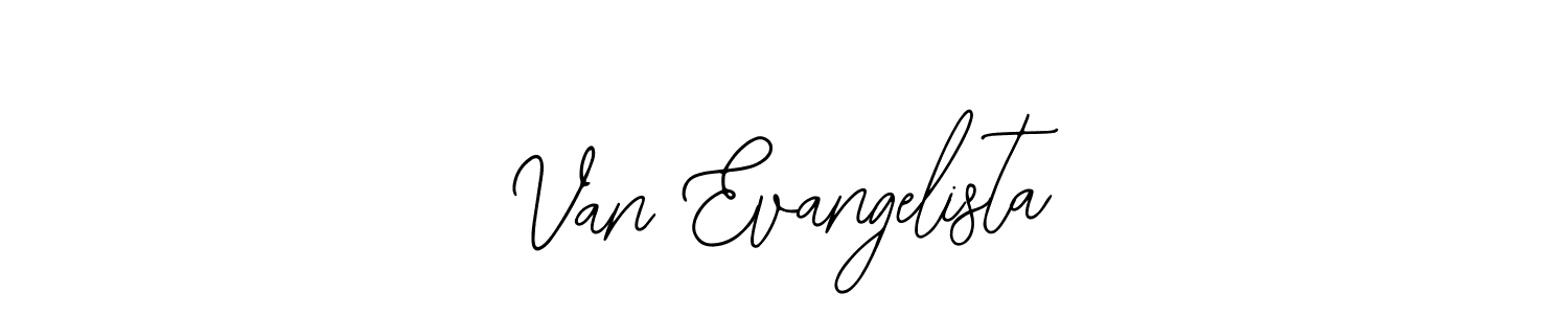 Use a signature maker to create a handwritten signature online. With this signature software, you can design (Bearetta-2O07w) your own signature for name Van Evangelista. Van Evangelista signature style 12 images and pictures png