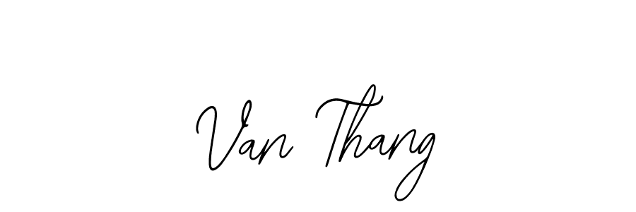 Use a signature maker to create a handwritten signature online. With this signature software, you can design (Bearetta-2O07w) your own signature for name Van Thang. Van Thang signature style 12 images and pictures png