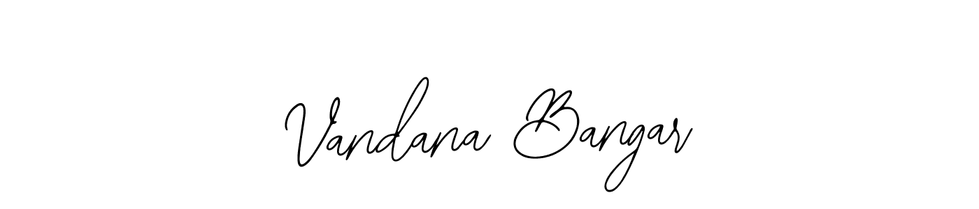 Vandana Bangar stylish signature style. Best Handwritten Sign (Bearetta-2O07w) for my name. Handwritten Signature Collection Ideas for my name Vandana Bangar. Vandana Bangar signature style 12 images and pictures png