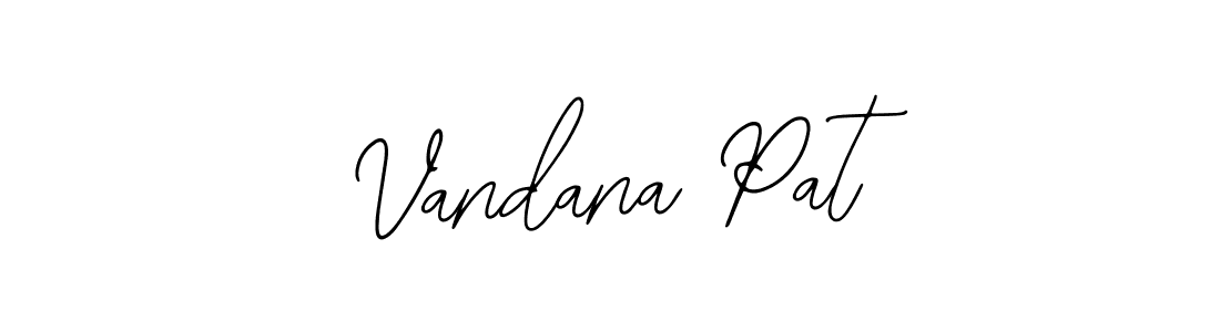 How to make Vandana Pat name signature. Use Bearetta-2O07w style for creating short signs online. This is the latest handwritten sign. Vandana Pat signature style 12 images and pictures png