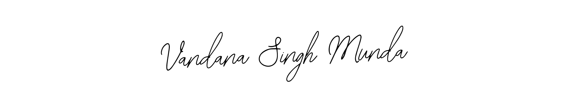 Make a beautiful signature design for name Vandana Singh Munda. Use this online signature maker to create a handwritten signature for free. Vandana Singh Munda signature style 12 images and pictures png