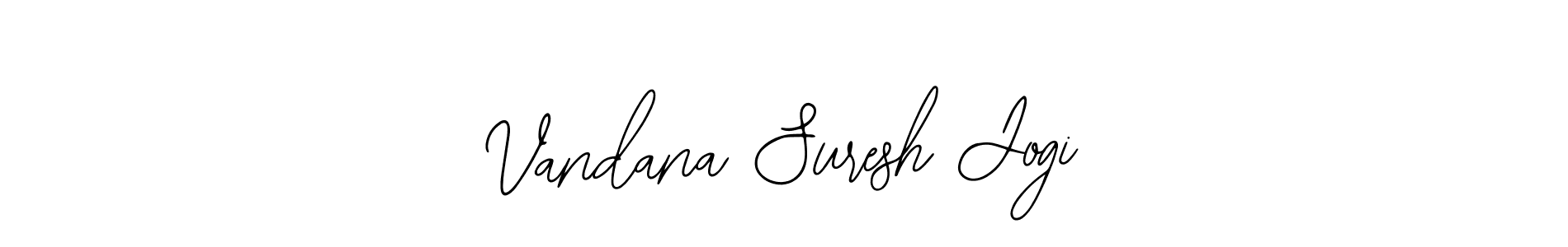 The best way (Bearetta-2O07w) to make a short signature is to pick only two or three words in your name. The name Vandana Suresh Jogi include a total of six letters. For converting this name. Vandana Suresh Jogi signature style 12 images and pictures png