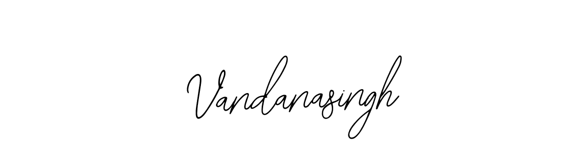 The best way (Bearetta-2O07w) to make a short signature is to pick only two or three words in your name. The name Vandanasingh include a total of six letters. For converting this name. Vandanasingh signature style 12 images and pictures png