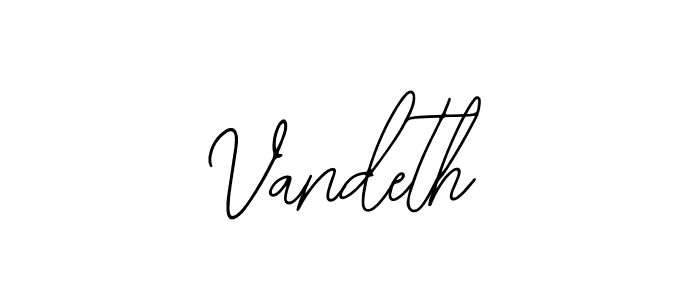 Vandeth stylish signature style. Best Handwritten Sign (Bearetta-2O07w) for my name. Handwritten Signature Collection Ideas for my name Vandeth. Vandeth signature style 12 images and pictures png