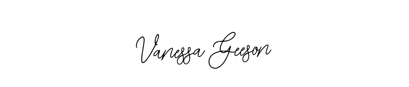 The best way (Bearetta-2O07w) to make a short signature is to pick only two or three words in your name. The name Vanessa Geeson include a total of six letters. For converting this name. Vanessa Geeson signature style 12 images and pictures png