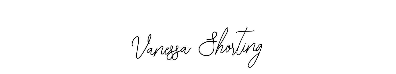 Use a signature maker to create a handwritten signature online. With this signature software, you can design (Bearetta-2O07w) your own signature for name Vanessa Shorting. Vanessa Shorting signature style 12 images and pictures png