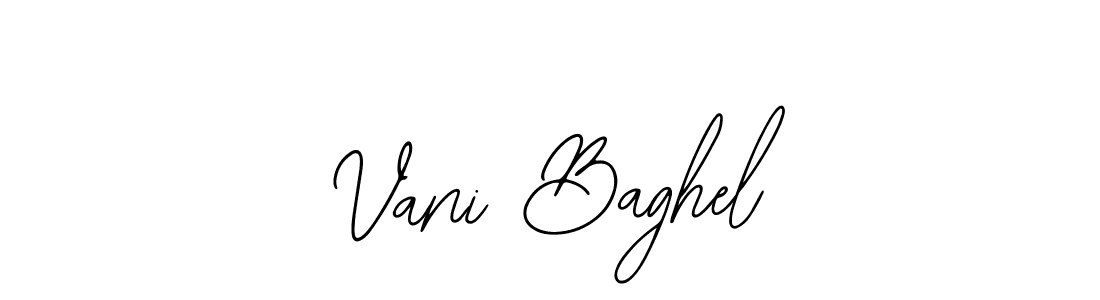 How to make Vani Baghel name signature. Use Bearetta-2O07w style for creating short signs online. This is the latest handwritten sign. Vani Baghel signature style 12 images and pictures png