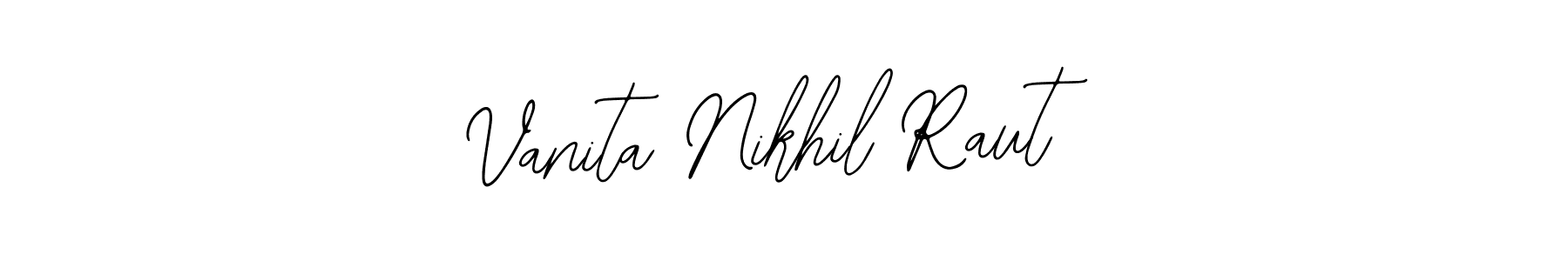 How to Draw Vanita Nikhil Raut signature style? Bearetta-2O07w is a latest design signature styles for name Vanita Nikhil Raut. Vanita Nikhil Raut signature style 12 images and pictures png