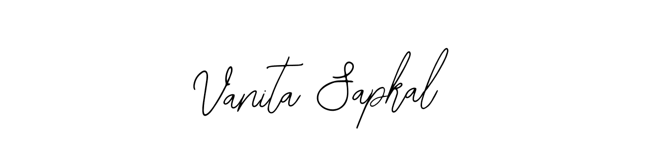 How to make Vanita Sapkal name signature. Use Bearetta-2O07w style for creating short signs online. This is the latest handwritten sign. Vanita Sapkal signature style 12 images and pictures png