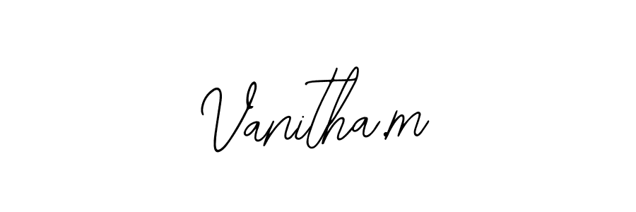 Also You can easily find your signature by using the search form. We will create Vanitha.m name handwritten signature images for you free of cost using Bearetta-2O07w sign style. Vanitha.m signature style 12 images and pictures png