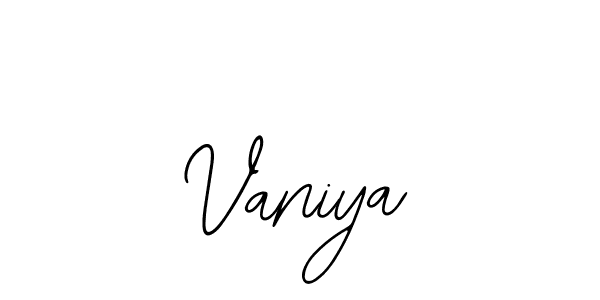 How to make Vaniya signature? Bearetta-2O07w is a professional autograph style. Create handwritten signature for Vaniya name. Vaniya signature style 12 images and pictures png