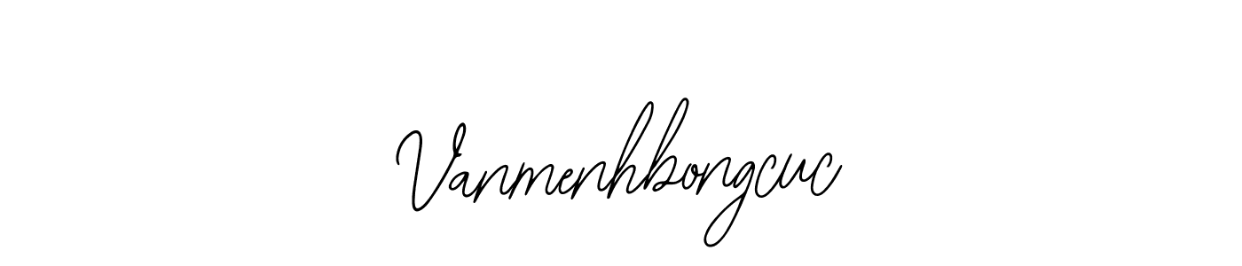 How to make Vanmenhbongcuc name signature. Use Bearetta-2O07w style for creating short signs online. This is the latest handwritten sign. Vanmenhbongcuc signature style 12 images and pictures png