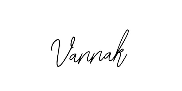 Design your own signature with our free online signature maker. With this signature software, you can create a handwritten (Bearetta-2O07w) signature for name Vannak. Vannak signature style 12 images and pictures png