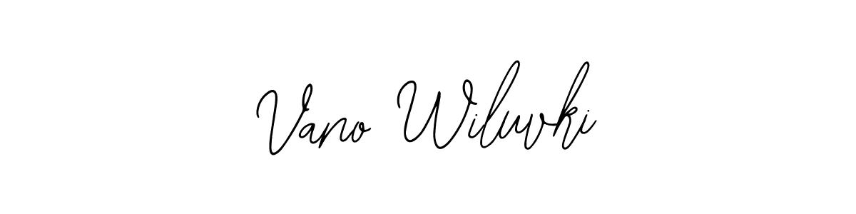 This is the best signature style for the Vano Wiluvki name. Also you like these signature font (Bearetta-2O07w). Mix name signature. Vano Wiluvki signature style 12 images and pictures png