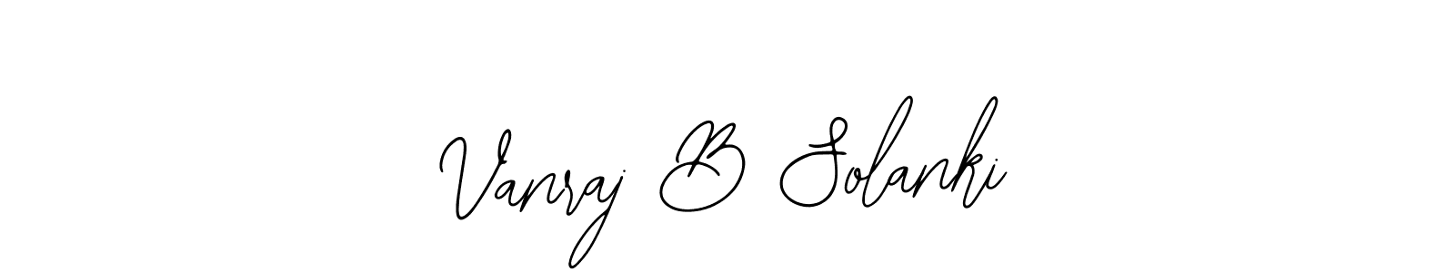 Make a beautiful signature design for name Vanraj B Solanki. With this signature (Bearetta-2O07w) style, you can create a handwritten signature for free. Vanraj B Solanki signature style 12 images and pictures png
