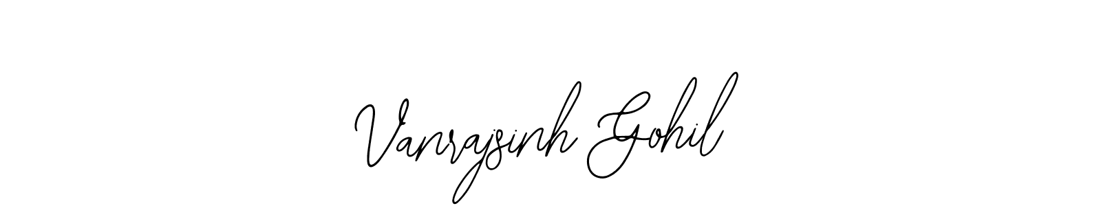 How to Draw Vanrajsinh Gohil signature style? Bearetta-2O07w is a latest design signature styles for name Vanrajsinh Gohil. Vanrajsinh Gohil signature style 12 images and pictures png