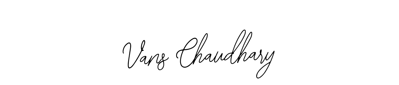 Make a beautiful signature design for name Vans Chaudhary. Use this online signature maker to create a handwritten signature for free. Vans Chaudhary signature style 12 images and pictures png