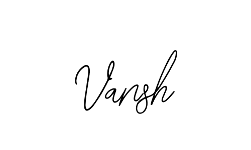 Also You can easily find your signature by using the search form. We will create Vansh name handwritten signature images for you free of cost using Bearetta-2O07w sign style. Vansh signature style 12 images and pictures png