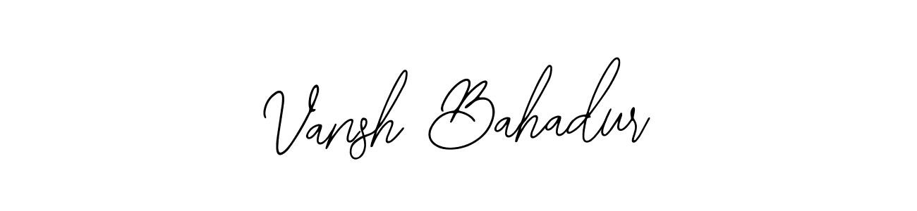 Make a beautiful signature design for name Vansh Bahadur. With this signature (Bearetta-2O07w) style, you can create a handwritten signature for free. Vansh Bahadur signature style 12 images and pictures png