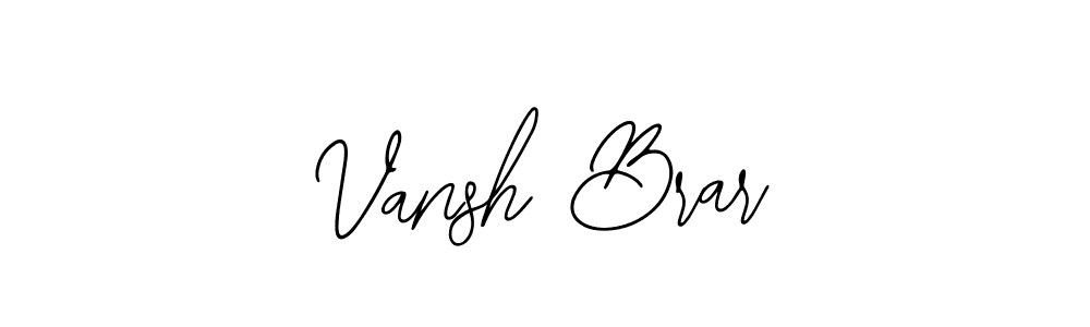 Use a signature maker to create a handwritten signature online. With this signature software, you can design (Bearetta-2O07w) your own signature for name Vansh Brar. Vansh Brar signature style 12 images and pictures png