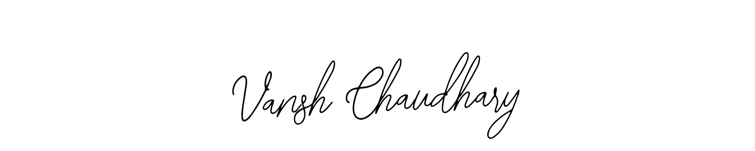 if you are searching for the best signature style for your name Vansh Chaudhary. so please give up your signature search. here we have designed multiple signature styles  using Bearetta-2O07w. Vansh Chaudhary signature style 12 images and pictures png