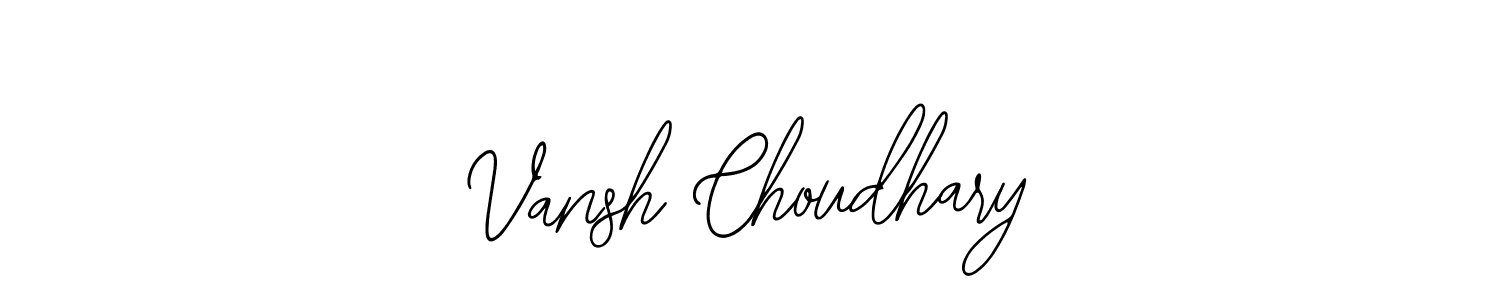 It looks lik you need a new signature style for name Vansh Choudhary. Design unique handwritten (Bearetta-2O07w) signature with our free signature maker in just a few clicks. Vansh Choudhary signature style 12 images and pictures png