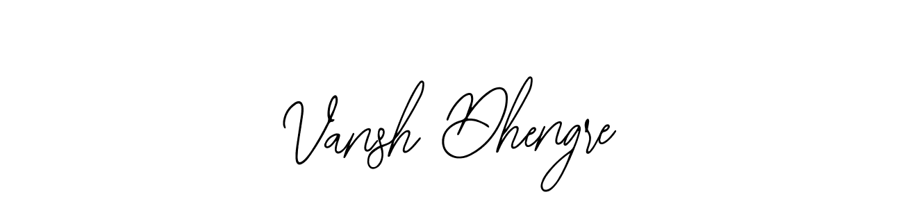 How to make Vansh Dhengre name signature. Use Bearetta-2O07w style for creating short signs online. This is the latest handwritten sign. Vansh Dhengre signature style 12 images and pictures png