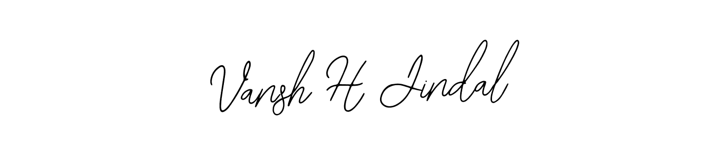 You can use this online signature creator to create a handwritten signature for the name Vansh H Jindal. This is the best online autograph maker. Vansh H Jindal signature style 12 images and pictures png
