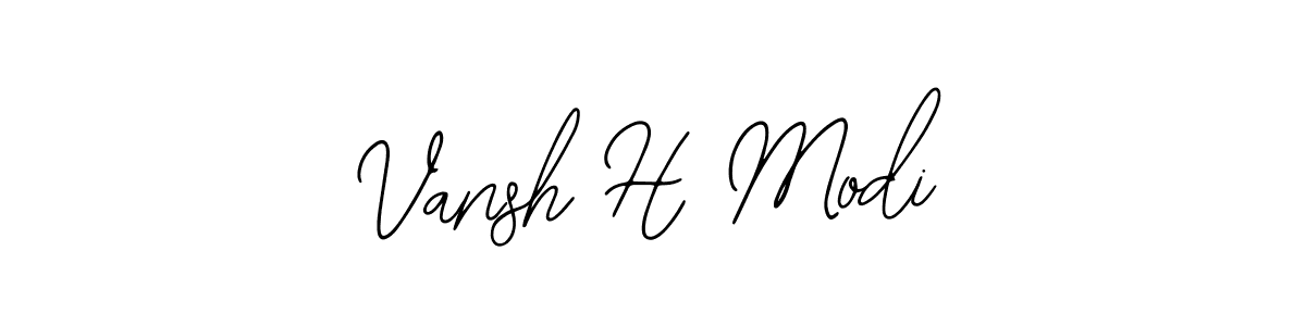 Vansh H Modi stylish signature style. Best Handwritten Sign (Bearetta-2O07w) for my name. Handwritten Signature Collection Ideas for my name Vansh H Modi. Vansh H Modi signature style 12 images and pictures png