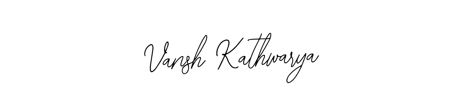 Create a beautiful signature design for name Vansh Kathwarya. With this signature (Bearetta-2O07w) fonts, you can make a handwritten signature for free. Vansh Kathwarya signature style 12 images and pictures png