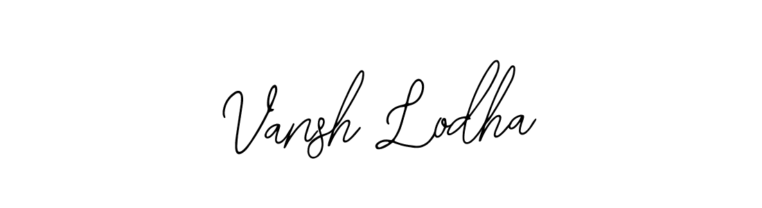 Create a beautiful signature design for name Vansh Lodha. With this signature (Bearetta-2O07w) fonts, you can make a handwritten signature for free. Vansh Lodha signature style 12 images and pictures png