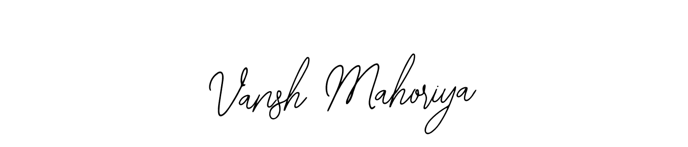 Also You can easily find your signature by using the search form. We will create Vansh Mahoriya name handwritten signature images for you free of cost using Bearetta-2O07w sign style. Vansh Mahoriya signature style 12 images and pictures png