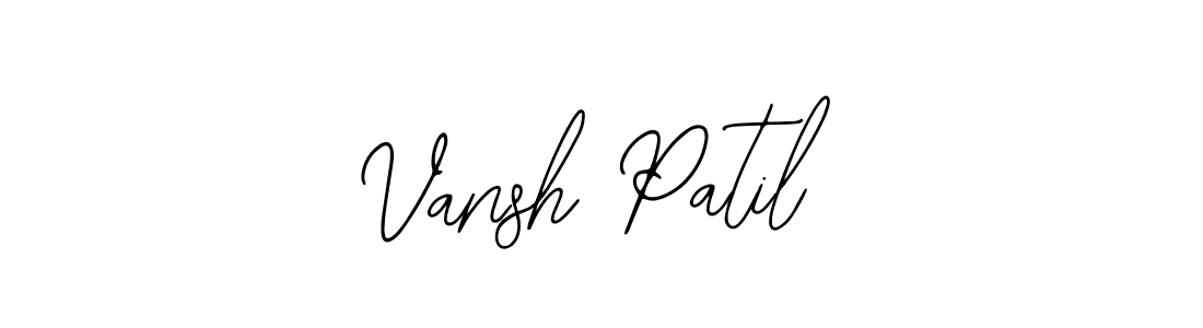 Create a beautiful signature design for name Vansh Patil. With this signature (Bearetta-2O07w) fonts, you can make a handwritten signature for free. Vansh Patil signature style 12 images and pictures png