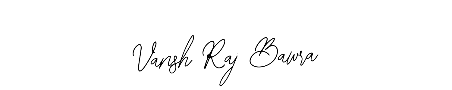 This is the best signature style for the Vansh Raj Bawra name. Also you like these signature font (Bearetta-2O07w). Mix name signature. Vansh Raj Bawra signature style 12 images and pictures png