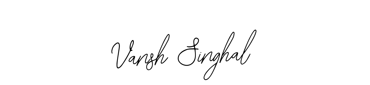 Create a beautiful signature design for name Vansh Singhal. With this signature (Bearetta-2O07w) fonts, you can make a handwritten signature for free. Vansh Singhal signature style 12 images and pictures png