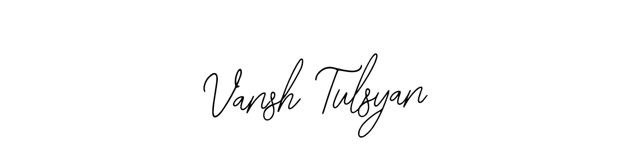 You should practise on your own different ways (Bearetta-2O07w) to write your name (Vansh Tulsyan) in signature. don't let someone else do it for you. Vansh Tulsyan signature style 12 images and pictures png